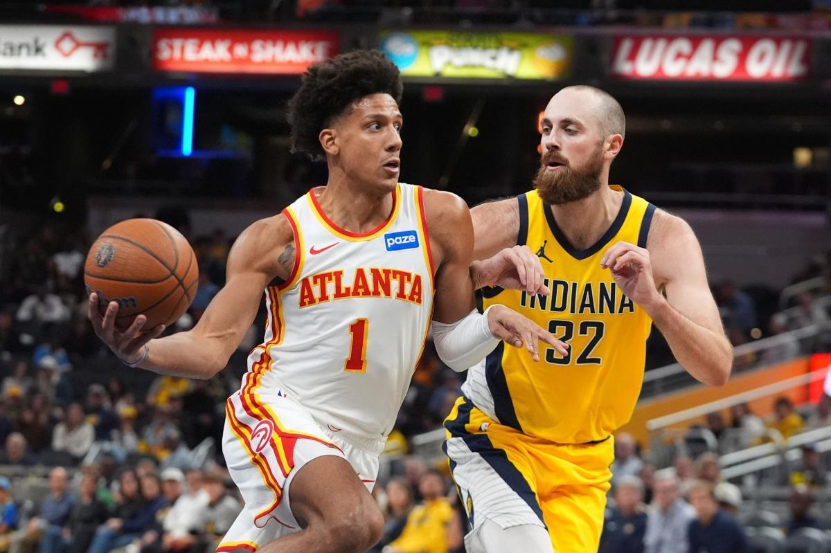 Get a 100% deposit match up to $100 + free pick for Hawks vs. Pacers