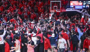 Unbeaten Nebraska actually wants fans to stop storming court