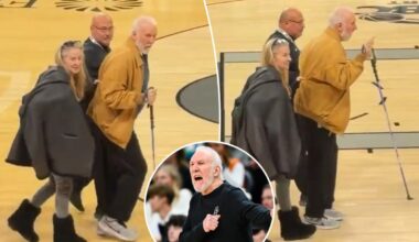 Gregg Popovich gets standing ovation from fans in rare public appearance