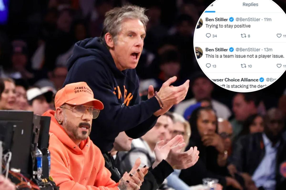 Ben Stiller has meltdown during Knicks blowout loss to Mavericks