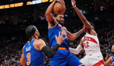 Knicks' Karl-Anthony Towns shrugs off trade talk swirling around him