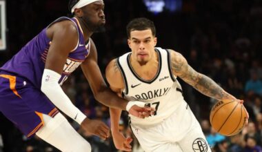 Nets blow late lead and fall to Suns in chippy affair