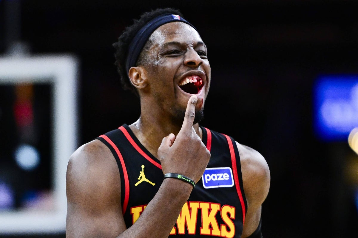 Hawks’ Onyeka Okongwu left bloodied, missing 2 teeth after elbow from Celtics’ Jaylen Brown