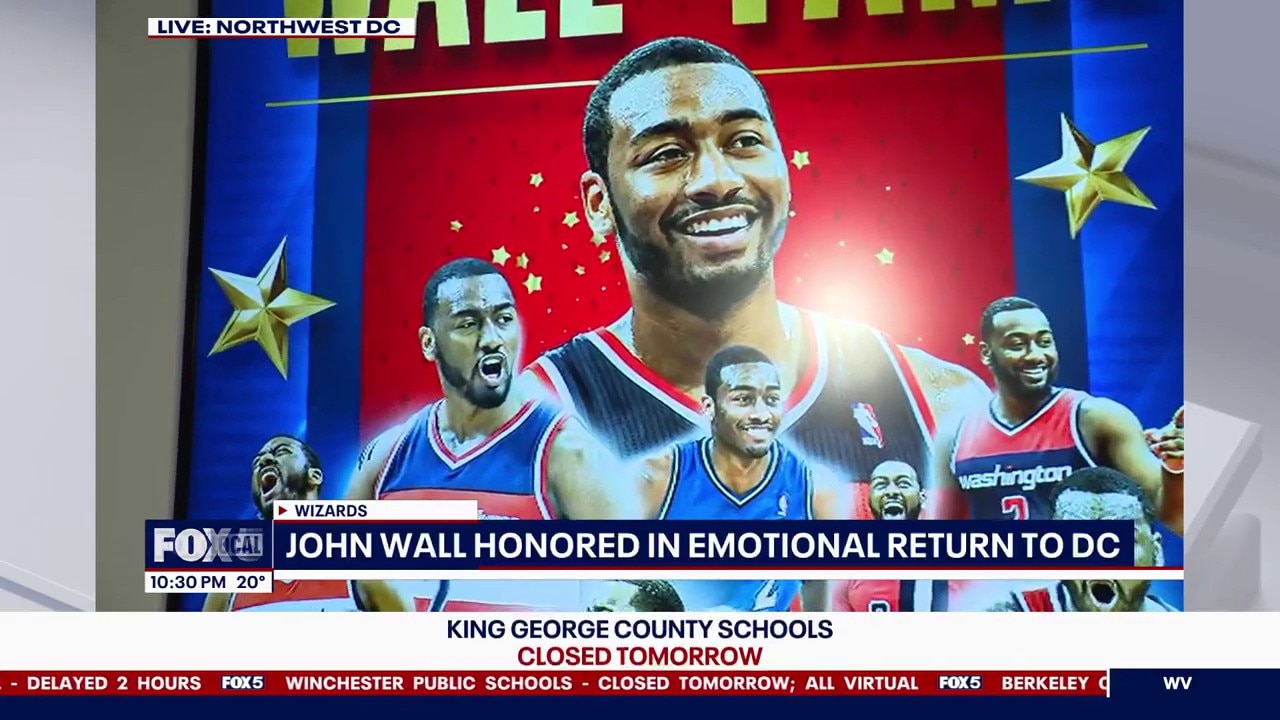 Wizards honor legendary player John Wall at Capital One Arena