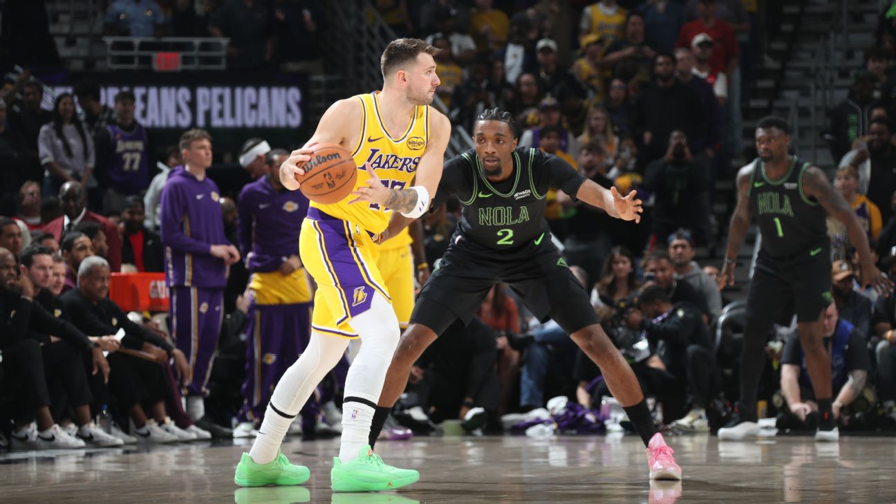 Lakers' Luka Doncic out vs. Blazers due to groin soreness