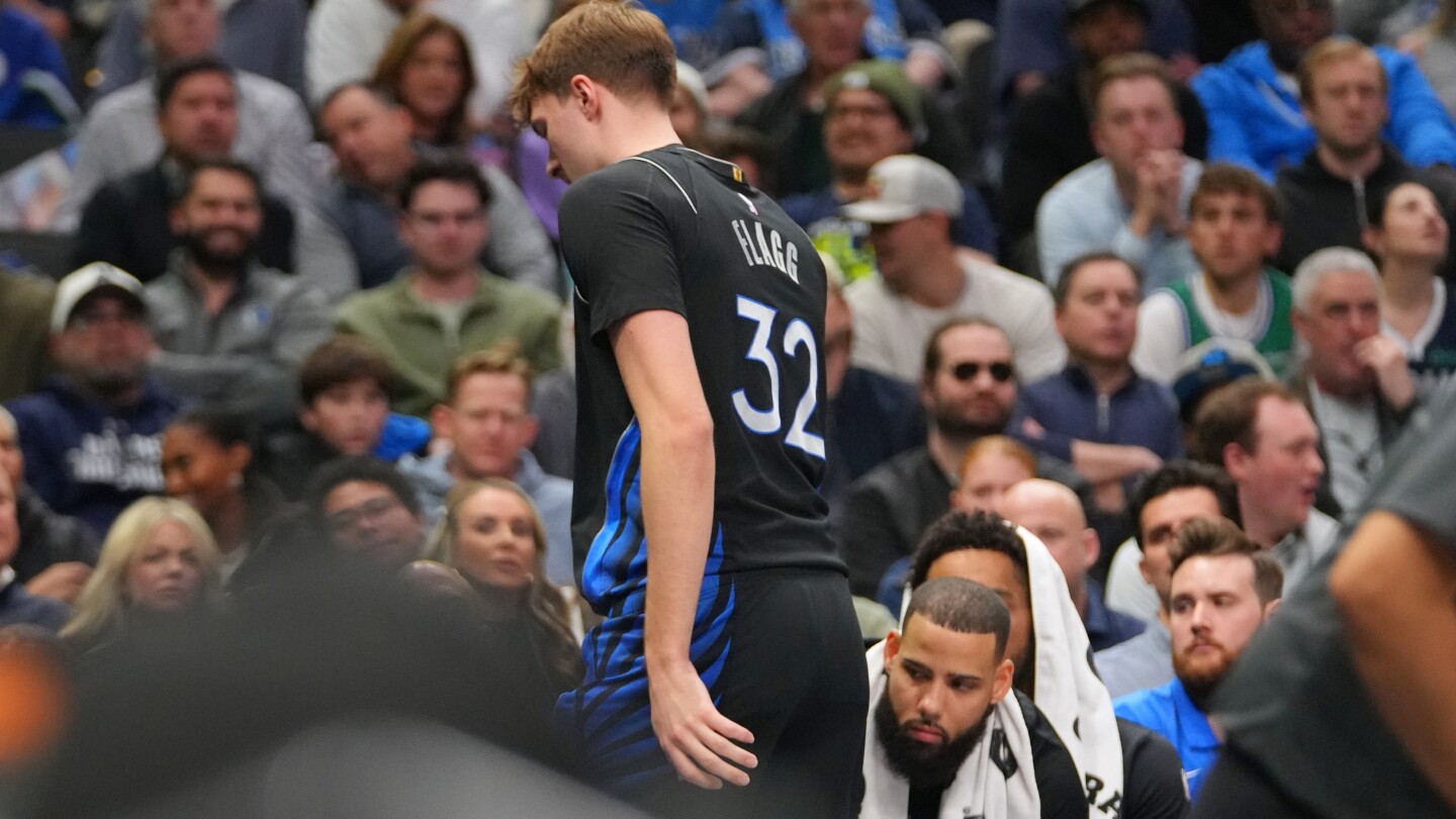 Cooper Flagg exits with ankle injury in Mavs' loss to Nuggets