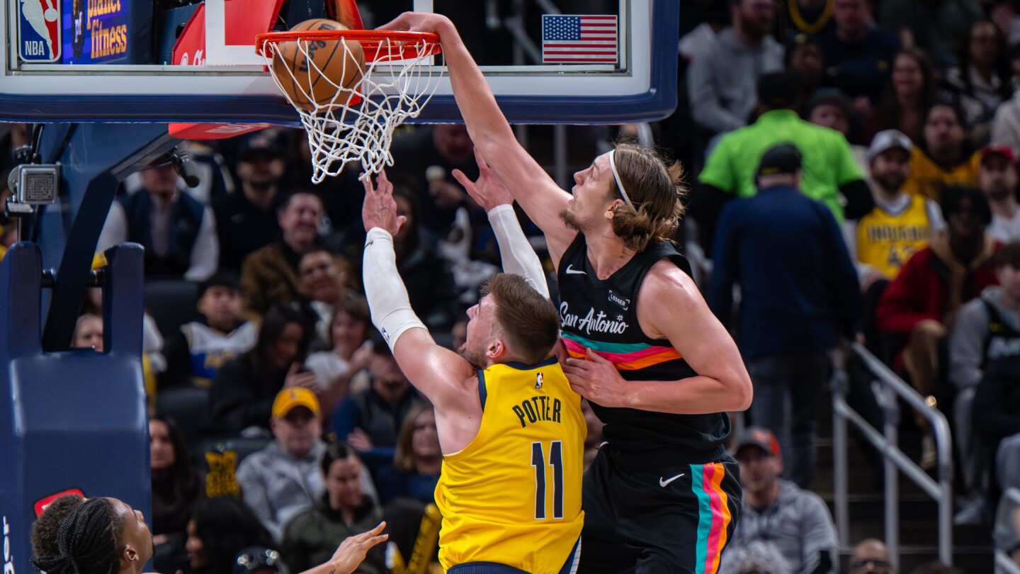 Spurs beat free-falling Pacers 123-113 without Wembanyama