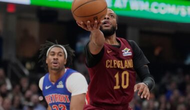 Cavaliers' Garland out at least a week with sprained toe