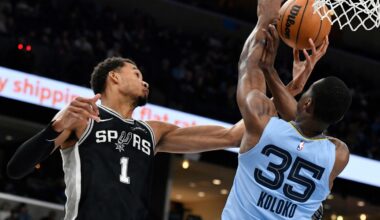 Cam Spencer scores 21, including the final five, to give the Grizzlies a 106-105 win over the Spurs