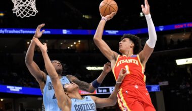 Jalen Johnson has 32 points, 15 rebounds to lead the Hawks to a 124-122 victory over the Grizzlies