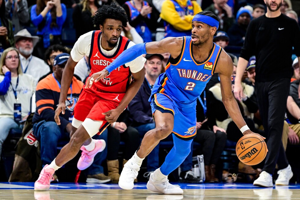 NBA-best Thunder beat Pelicans 104-95 to stop 2-game skid