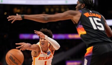 Hawks rally to beat Suns 110-103 after Phoenix loses Devin Booker to injury