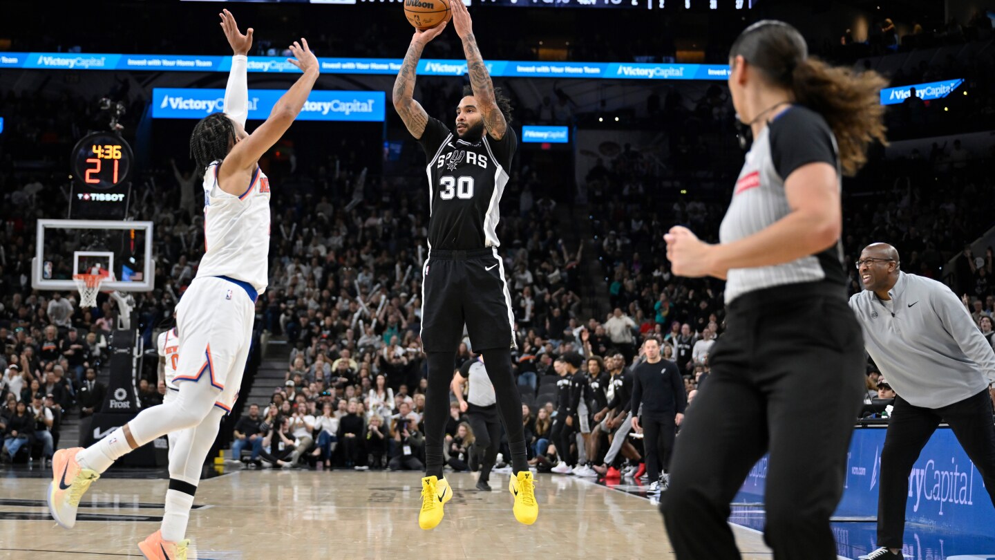 Spurs survive injury scare to Wembanyama, rally to beat Knicks 134-132 in NBA Cup final rematch