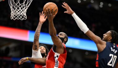 James Harden and Clippers surge past Wizards for 6th straight win