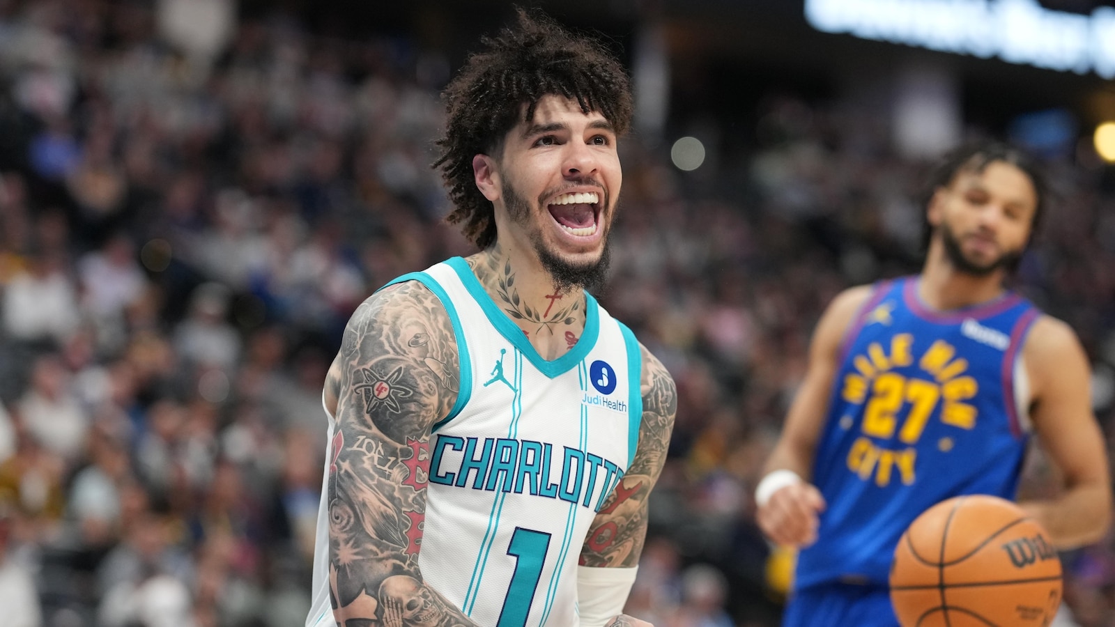 Brandon Miller scores 23 to lead Hornets over injury-depleted Nuggets 110-87