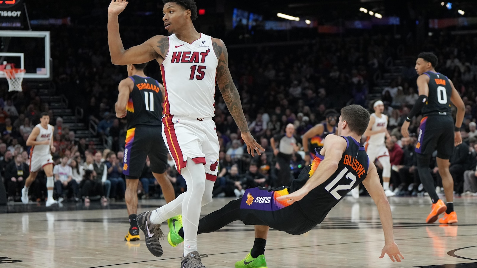 Heat beat short-handed Suns 111-102 in short turnaround behind Adebayo's 22 points