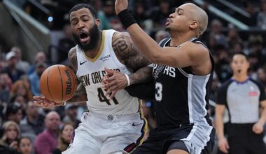 Pelicans squander 20-point lead, rebound to beat Spurs 104-95