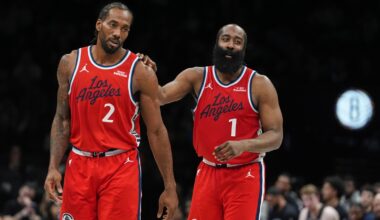 Harden scores 31, Leonard has 26 and the Clippers beat the Nets 121-105