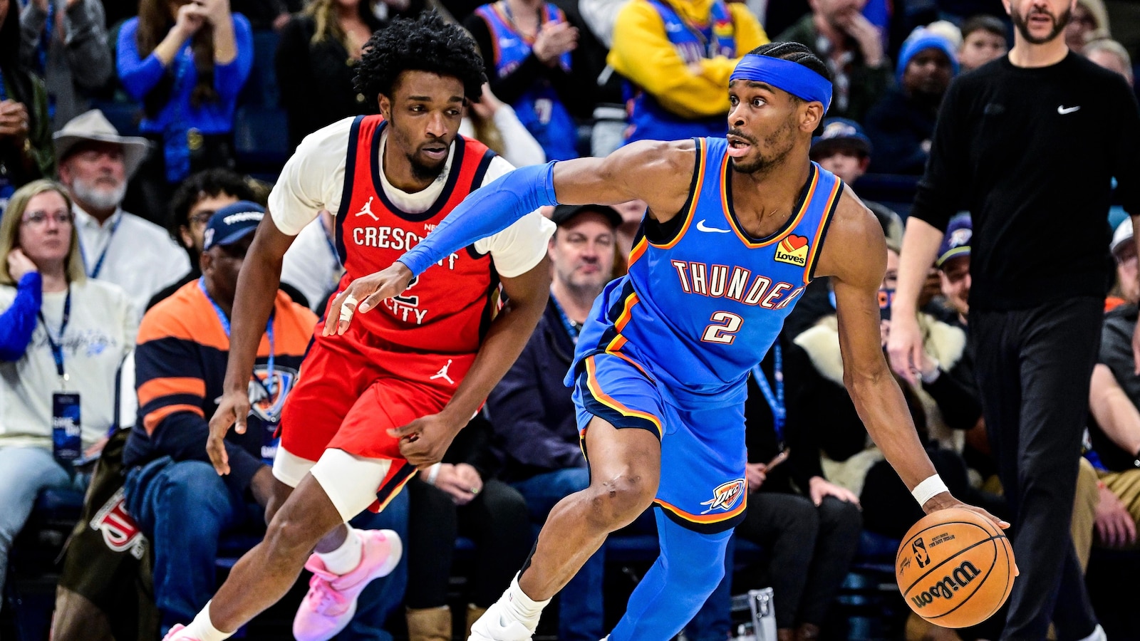 Gilgeous-Alexander scores 29 and NBA-best Thunder beat Pelicans 104-95 to stop 2-game skid
