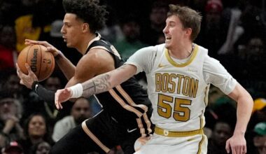 Jaylen Brown scores 41 points and the Celtics blow out the Hawks 132-106