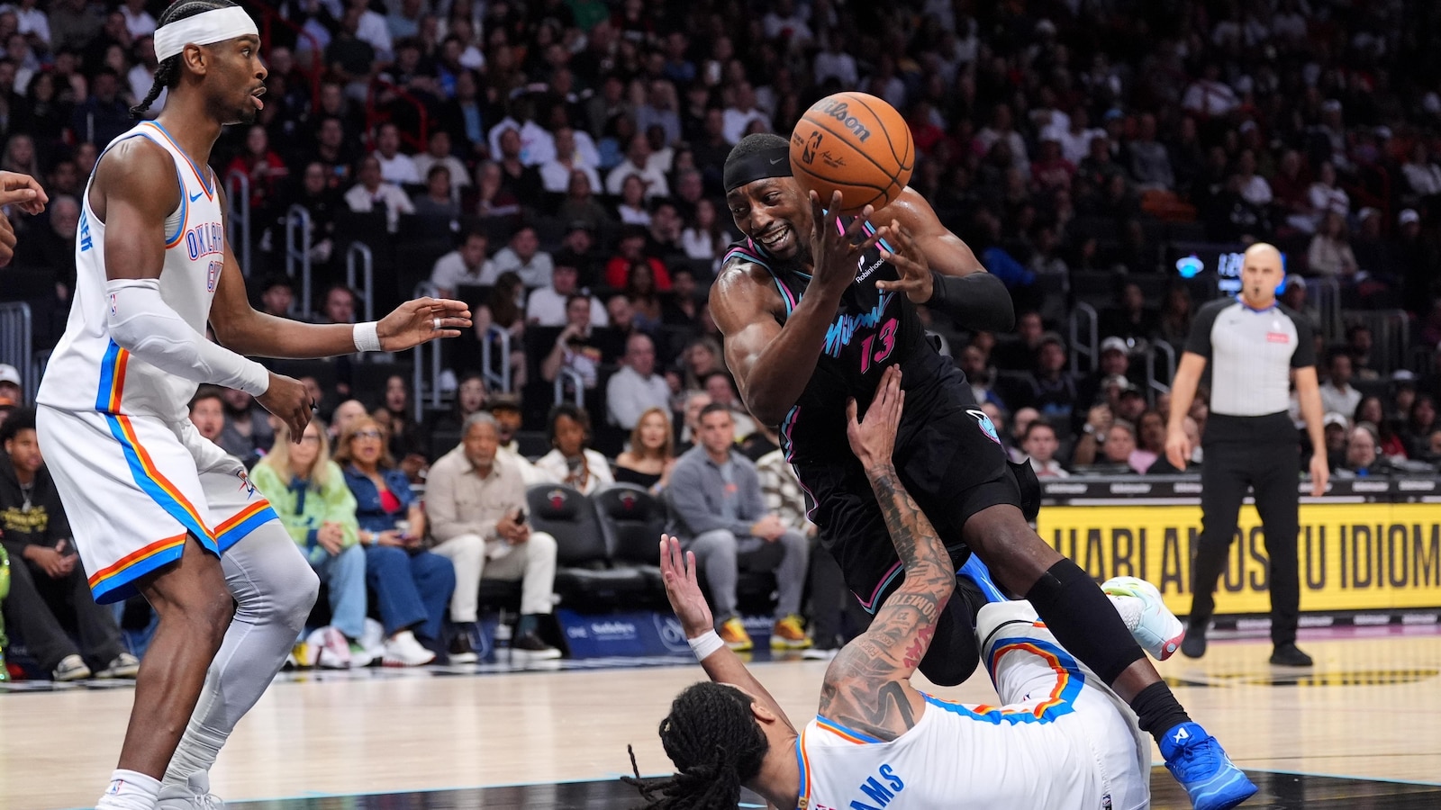 Bam Adebayo scores 30, Andrew Wiggins' late 3 lifts Heat past Thunder 122-120