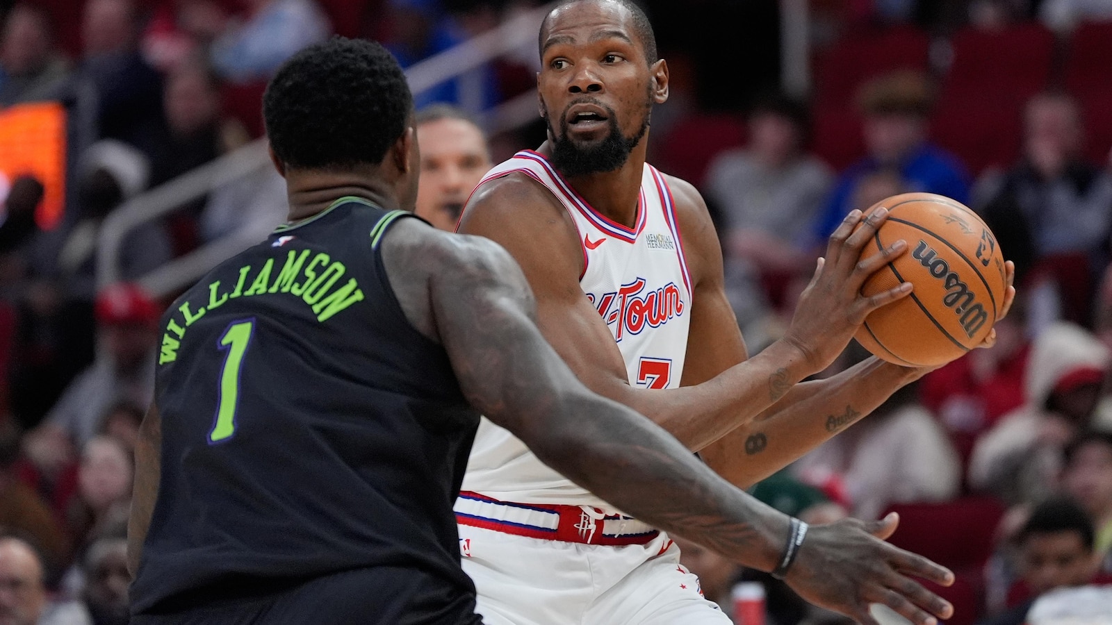 Durant passes Nowitzki for 6th place on NBA career scoring list as Rockets beat Pelicans 119-110