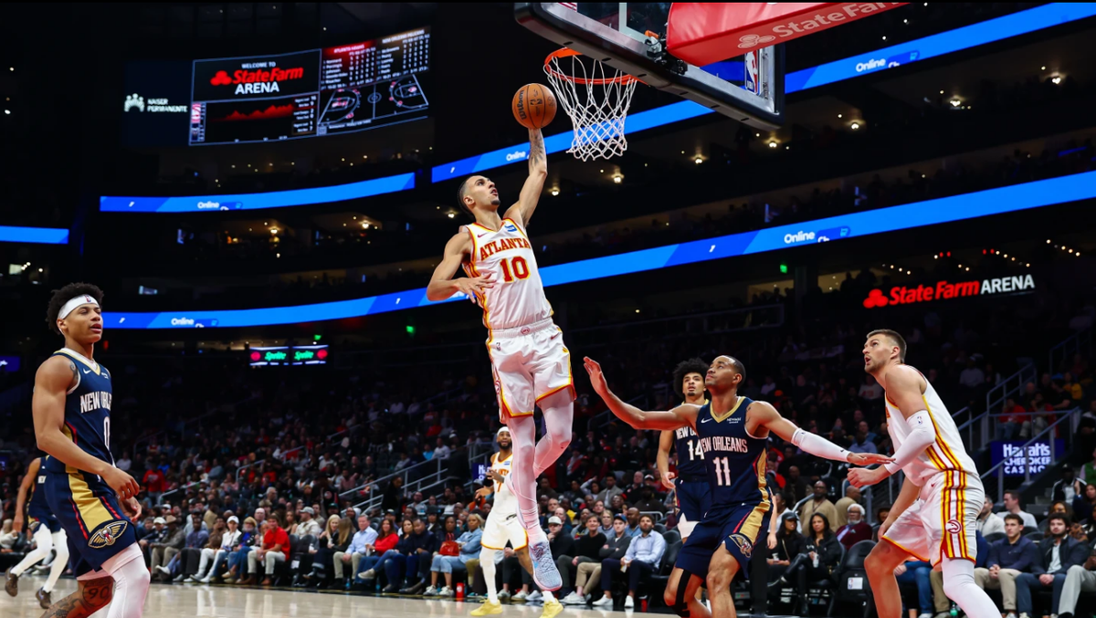 Hawks roll to 117-110 victory over Pelicans as word of Trae Young-to-Wizards trade breaks