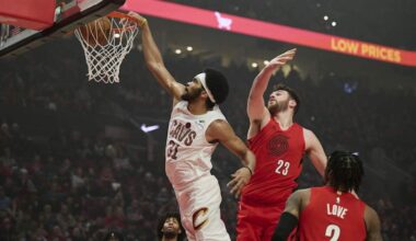 Jarrett Allen’s Career Night Leads Cavaliers to a Win Against Trail Blazers