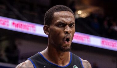 Detroit Pistons center Jalen Duren (0) reacts to a play against the New Orleans Pelicans during the second half at Smoothie King Center on Jan 21, 2026.