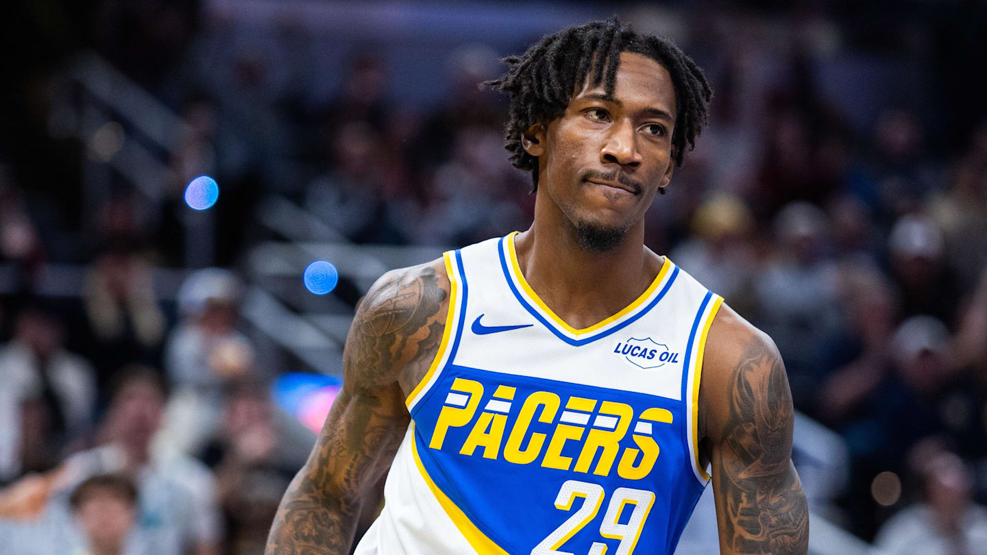 Indiana Pacers guard Quenton Jackson (29) in the second half against the Utah Jazz at Gainbridge Fieldhouse.