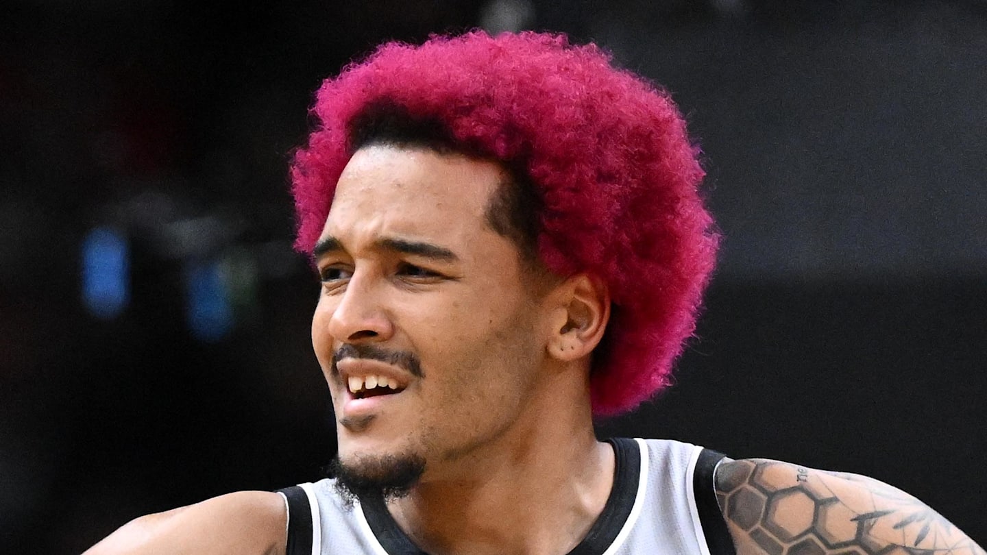 Jan 10, 2026; Boston, Massachusetts, USA; San Antonio Spurs forward Jeremy Sochan (10) reacts after being called for a foul during the first half of a game against the Boston Celtics at the TD Garden. Mandatory Credit: Brian Fluharty-Imagn Images
