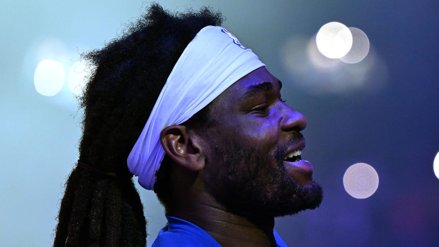 Feb 3, 2026; Detroit, Michigan, USA;  Detroit Pistons forward Isaiah Stewart (28): Lon Horwedel-Imagn Images