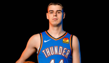Nikola Topic is pictured during the Thunder media day at the Paycom Center in Oklahoma City, on Monday, Sept. 30, 2024.