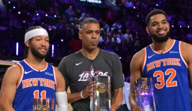 Team Knicks at NBA Shooting Stars