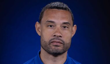 Sep 30, 2024; Detroit, MI, USA; Detroit Pistons president of basketball operations Trajan Langdon : David Reginek-Imagn Images