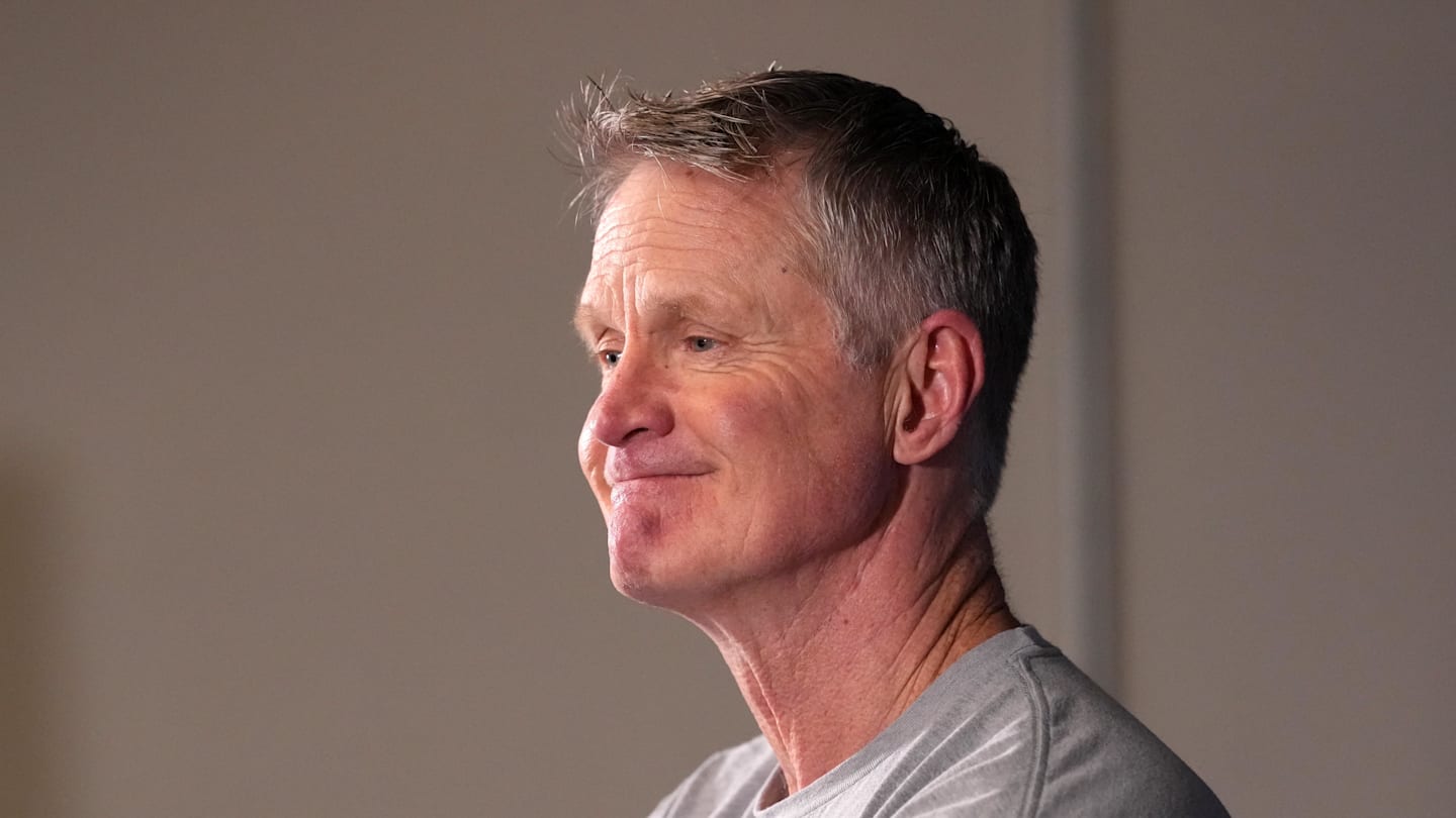 Jan 5, 2026; Inglewood, California, USA; Golden State Warriors head coach Steve Kerr at press conference at Intuit Dome. Mandatory Credit: Kirby Lee-Imagn Images