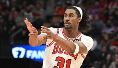 Feb 5, 2026; Toronto, Ontario, CAN;  Chicago Bulls guard Jaden Ivey (31). Mandatory Credit: Dan Hamilton-Imagn Images