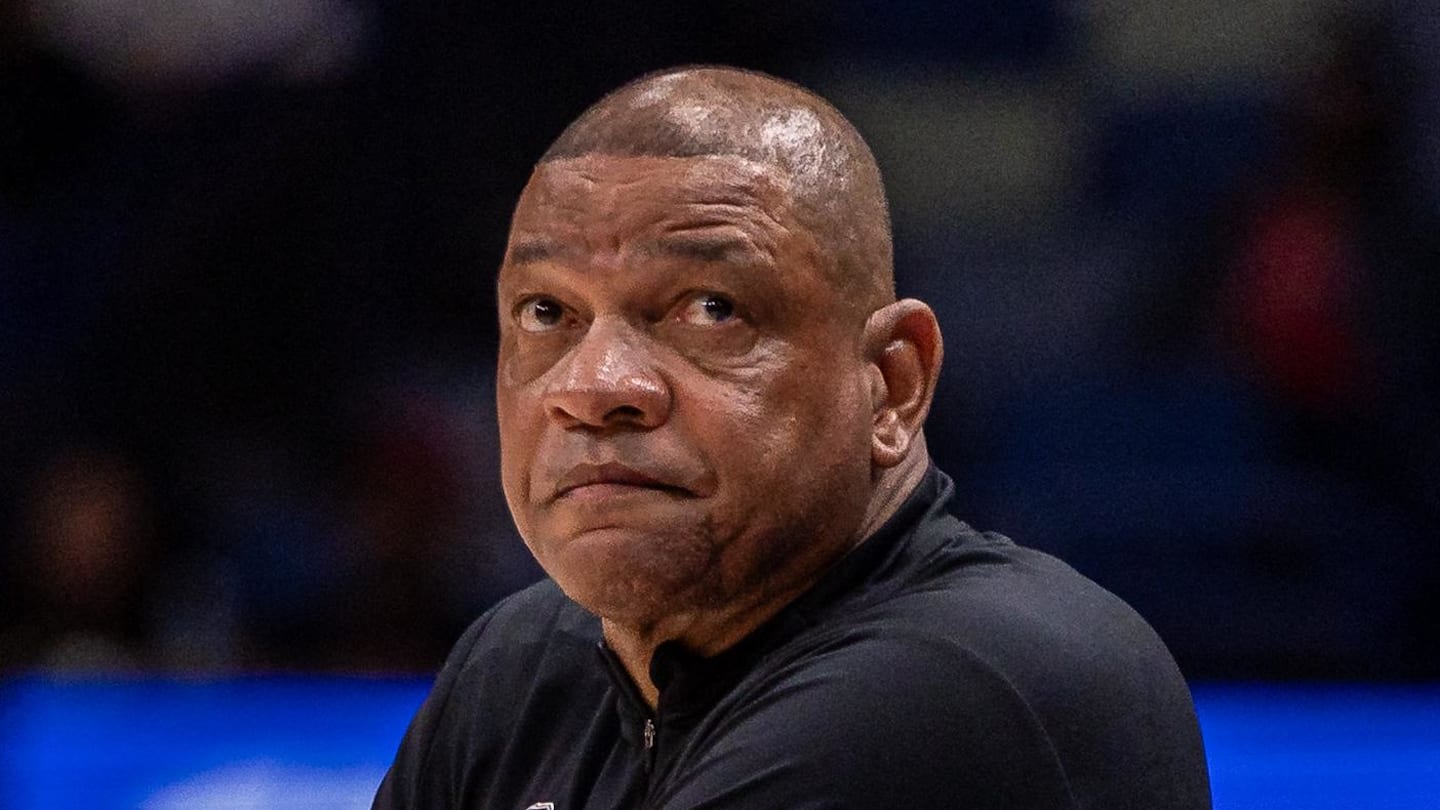 Milwaukee Bucks Head Coach Doc Rivers during the first half against the New Orleans Pelicans at Smoothie King Center on February 20, 2026.
