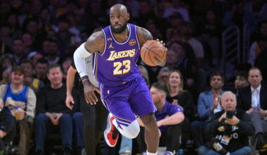 LeBron James in Ohio State shoes