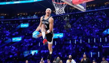 Heat's Keshad Johnson soars to a slam dunk title, edging Carter Bryant who had a perfect score :: WRAL.com