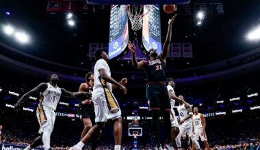 Joel Embiid's 40 points lead 76ers to victory over Pelicans after Paul George's 25-game suspension