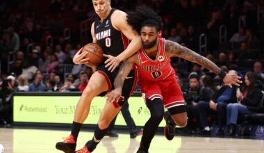 Heat build 54-point lead, roll past Bulls 134-91 with Adebayo, Larsson each scoring 20