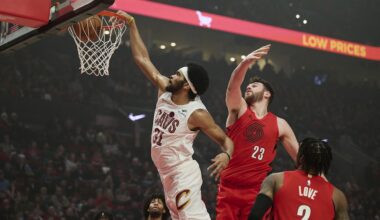 Jarrett Allen’s Career Night Leads Cavaliers to a Win Against Trail Blazers