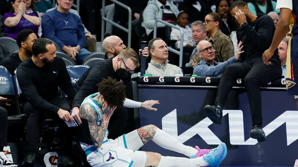 Hornets coach left feeling 'foolish' after collision leaves LaMelo Ball with a gash above his eye