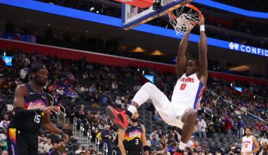 Detroit Big Man is Fourth Piston to Compete In Dunk Contest