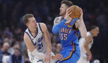 Isaiah Hartenstein nabs first triple-double as Thunder blast Magic