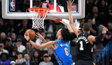 Best images from Thunder's 116-106 loss to Spurs