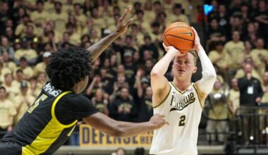 Fletcher Loyer goes 10 of 14 on 3s in last 2 games to break out of slump and steady No. 12 Purdue