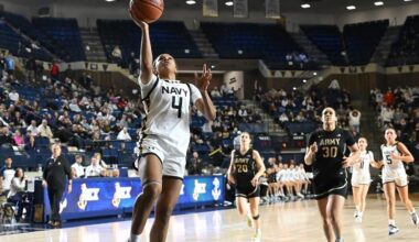 Scorching Second Half Sends Navy to Record Ninth-Consecutive PL Win