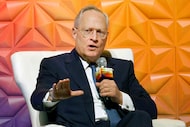 Ross Perot Jr., chairman of the Perot Companies and Hillwood, speaks during the Dallas...